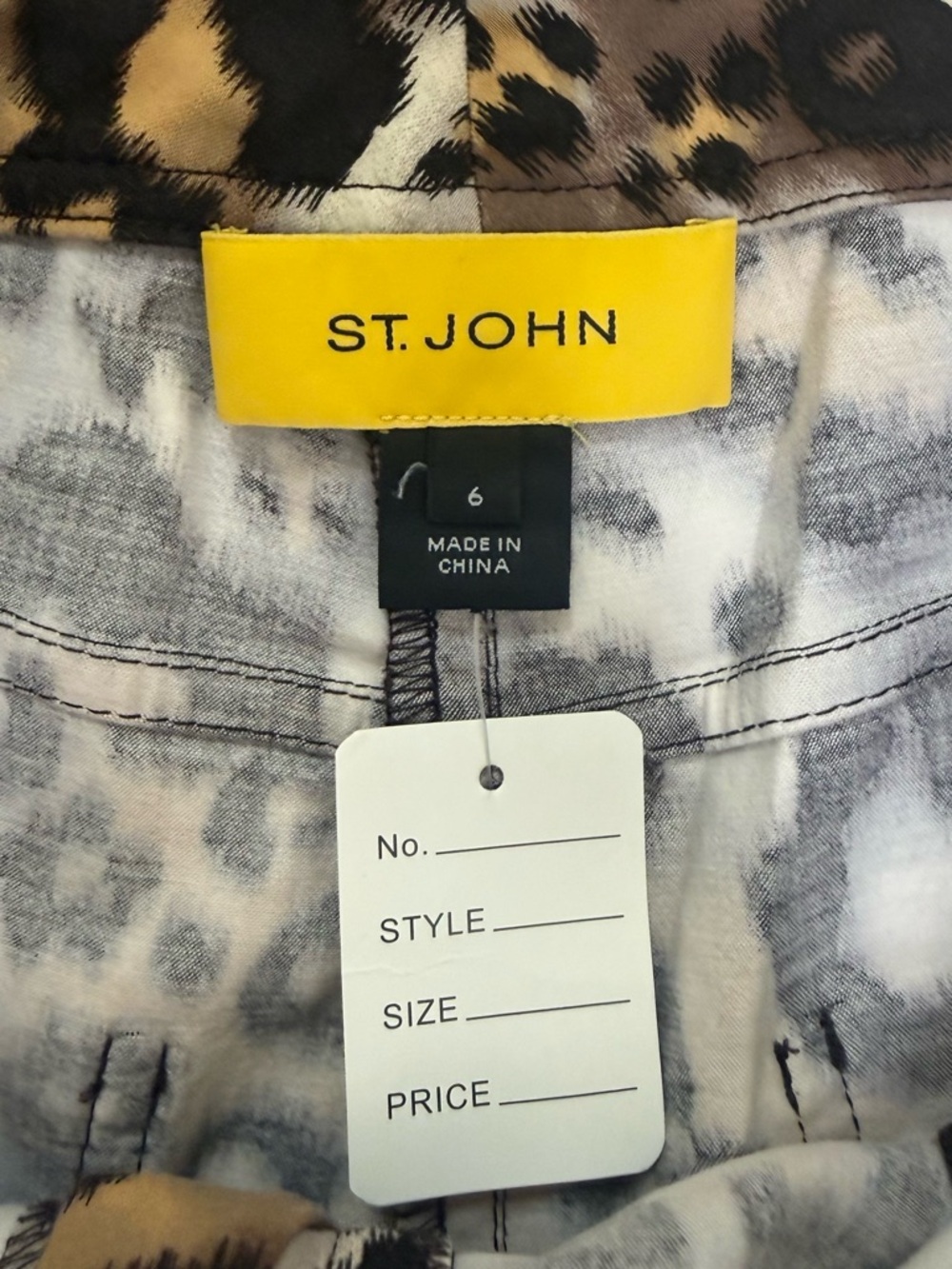 St. John Animal Print Pants - Picture 5 of 8